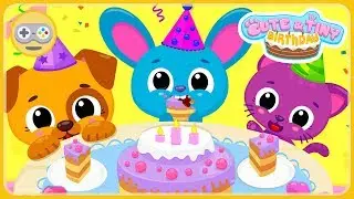 Cute & Tiny Birthday - Baby Pet Party * Dress up, gift and cake for friends * Fun Games for kids