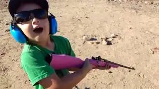 Wait 'Til You See This Kid's Expression When He Hits The Target!