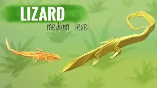 How to make an origami LIZARD (medium)