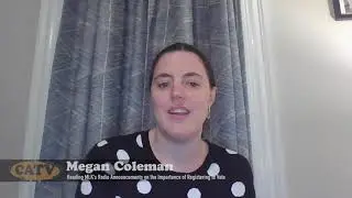 Megan Coleman reads MLK radio announcements on the importance of registering to vote&ndash;MLK Day on CATV