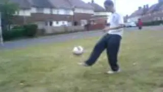 Me Doing Kick Ups, Then LEATHERING IT !