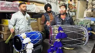 Punjabi Dhol Black Wood full Best Punjabi Dhol Punjab Ludhiana Best Prabhu Music house