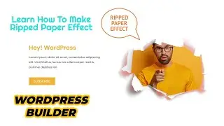 Make Ripped Paper Effect Using Elementor