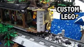 LEGO Whistlestop Cliffhanger Train Scene | Brick Fiesta 2017