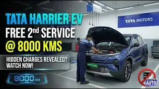 Tata Harrier EV 2nd Free Service 7500 KM | Service Price & Work Details