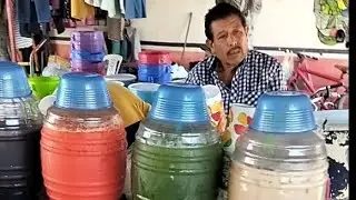 Esto es P&Aacute;NUCO VER. Su mercado Rodante su gente Y  la tradicional agua de PLATANO🍌😋 &hearts;️ #shortsfeed 