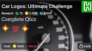 Car Logos Ultimate Challenge Quiz Answers | HichApp | Earn in Pound | Joining Link in Available | GK