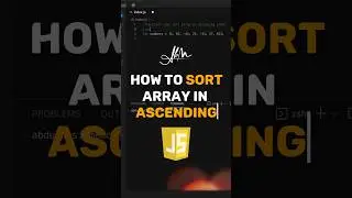 How to sort array in ascending order | Coding Interview Question | JavaScript | 