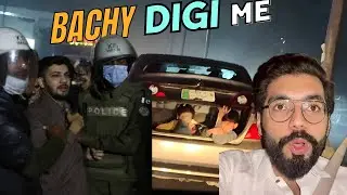 Lahore me Bachy Digi me Or Police ne Rok lia 😱 | Stopped By Lahore Police | Lahore Wedding 😍