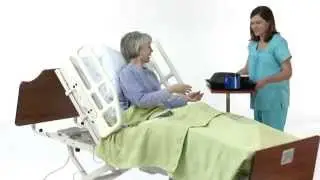 The Direct Supply&reg; Panacea 1750&reg; 5-Function Adjustable-Height Low Bed