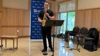 Saxophone virtuoso Justin Evangelist performs for Tuesday Musical