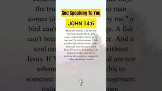 God is Speaking to You &ndash; Bible Verse: John 14:6 #2025 #bibleverse #john14
