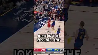 Jokic gets the clutch steal at the end of the 3rd QTR