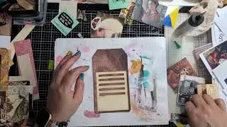 Craft with me! Finishing up the Gypsy Witch BOS/Grimore/Journal.