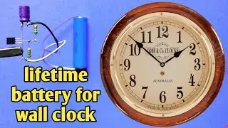 lifetime battery for any clock | life time cell for wall clock | 3.7v to 1.5v converter