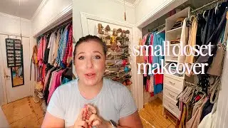 Re-Doing My Small Closet + A Closetmaid Brightwood Review