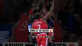 Kawhi Leonard called game vs. Pelicans 🔥