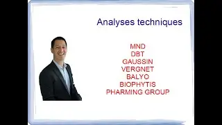 ANALYSE TECHNIQUE : MND, DBT, GAUSSIN, VERGNET, BALYO, BIOPHYTIS, PHARMING