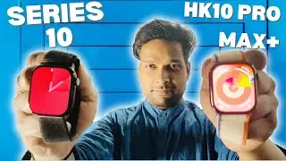 Apple Series 10 Vs HK10 Pro Max Plus | Amoled display | Ai Robot | Apps | Games | Techpoke