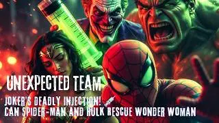 Unexpected Team-Up Joker&rsquo;s Deadly Injection! 💉 Can Spider-Man and Hulk Rescue Wonder Woman