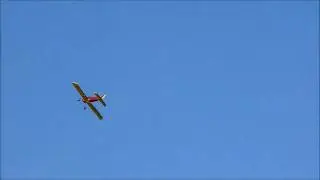 Low Wing Super 60 RC Flight & deadstick landing Leicester Model Aero Club LMAC April 2011
