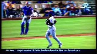 Latroy Hawkins hit in the groin