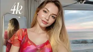 4K Shein Blue Transparent Sheer Lingerie Try On Haul & Summer Bikini Fashion Review #trending
