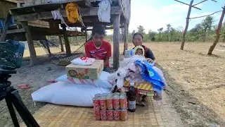 โฉมหน้าผู้โชคดีสองผัวเมียตาบอดเลียงลูกเพียงลำพัง🇹🇭❤️🇱🇦✌️#แม่น้องรุ่งบ้านนา #