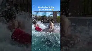 Dad Tries to Relax but Kids Have Other Plans 😆 #shorts