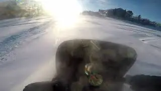 Smashing Deep Powder On My Brother's Enticer 340