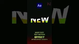 Quick and Effective Text Motion Animation in After Effects Tutoria #shorts