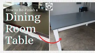 Old Table Makeover | How to Refinish a Wood Table