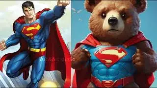 superheroes but bear ( all characters marvel and DC)