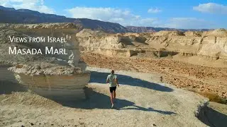 Scenic Trail Run the Masada Marl at the Foot of Masada - Views from Israel | 4K HDR
