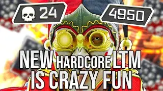 CRAZY SOLO 24 KILLS ON THE NEW HARDCORE LTM! - Apex Legends Hardcore LTM Gameplay Season 15
