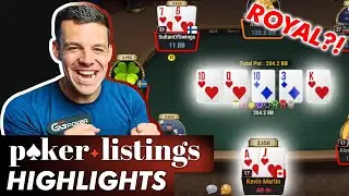Kevin Martin hits a Royal Flush 😱 Online Poker Highlights!