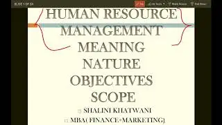 HUMAN RESOURCE  MANAGEMENT (HRM) MEANING |NATURE|OBJECTIVES| SCOPE|UGCNET|MBA |BBA |BCOM|MCOM