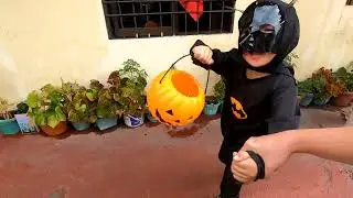BRENT HALLOWEEN PARTY TRICK OR TREAT 2024 Batman costume