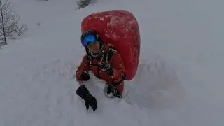 Сход лавины в Альпах, Давос