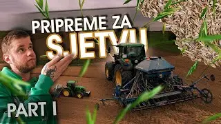 Daily Work Log on My Farm | #68 Italian Ryegrass Sowing | JD 6175M & Rabewerk 4m 🌱