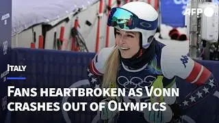 Fans heartbroken as Vonn's Olympic dream cut short after crashing out | AFP