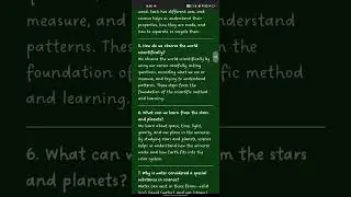 NCERT CLASS 6 SCIENCE CHAPTER 1 THE WONDERFUL WORLD OF SCIENCE SHORT QUESTIONS AND ANSWERS 2025