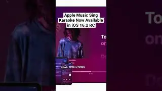 Apple Music Sing Karaoke Now Available in iOS 16.2 RC #apple #applemusicsing