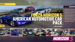Forza Horizon 5 American Automotive Car Pack - New Car Pack in Series 27