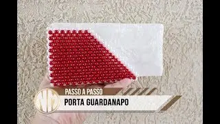 NM Bijoux - Porta Guardanapo de Pérolas (especial de natal)