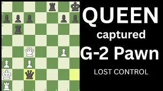 Queen captured G-2 Pawn | White lost Control |