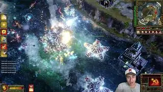 No Commentary Red Alert 3 Uprising Gameplay on Caldera of Calamity map as Soviet.