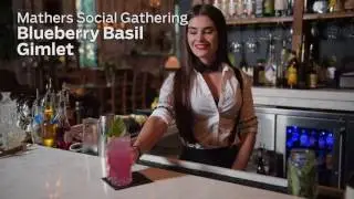 Blueberry Basil Gimlet - Mathers Social Gathering