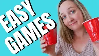 4 EASY Kids Party Games with Plastic Cups