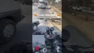 Finally Bike Start after long Time 😍 #minivlog #viealshorts